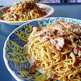 包丁いらずでウスターソース焼きそば